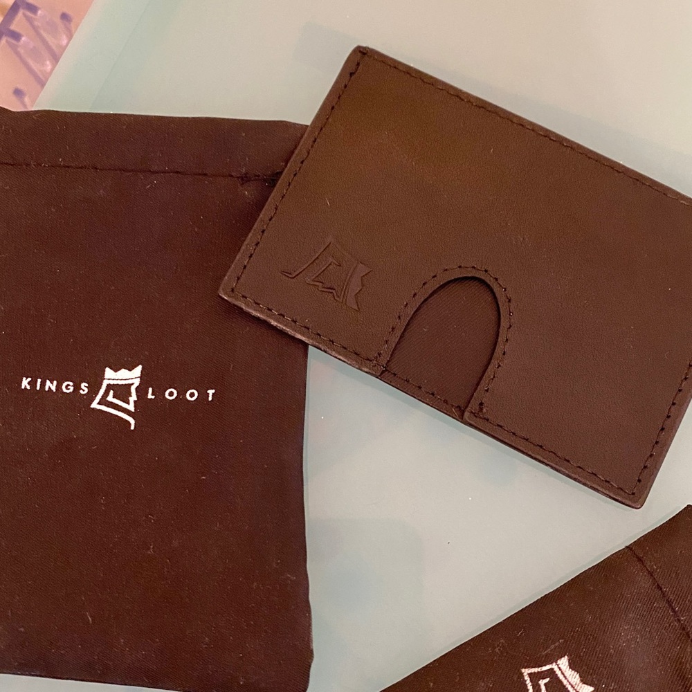 Kings Loot Compact Minimalist Wallet with money clip for Men RFID Blocking
